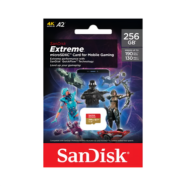 Sandisk SDSQXAV-256G-GN6GN 256gb SanDisk Extreme microSDXC