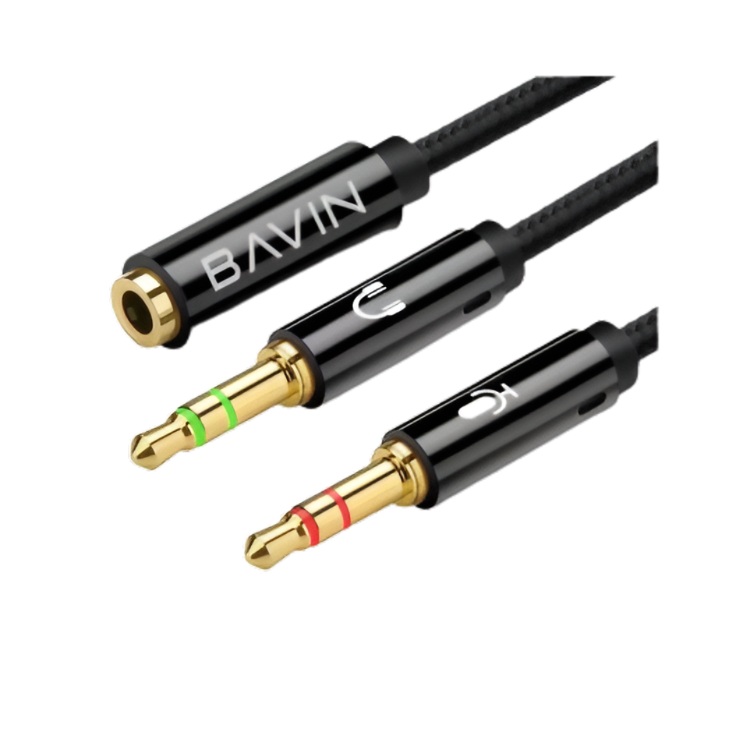Bavin H-3.5-AUX22 Black  Audio Splitter Cable