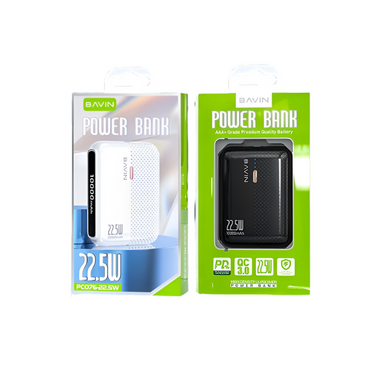 Bavin Y-PC076-PD B/W 10,000mAh 22.5W Powerbank