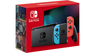 Nintendo Switch with Neon Blue and Neon Red Joy - Con