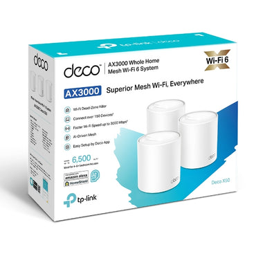 TP-Link Deco X50-PoE (3-Pack) AX3000 Mesh Wi-Fi 6