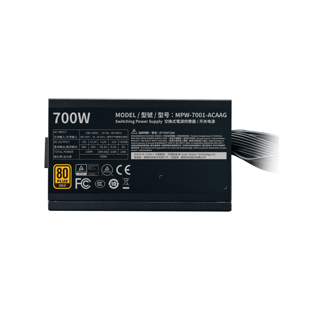 Coolermaster G700 Gold 700w 80+ Power Supply