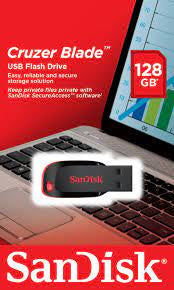 Sandisk Cruzer Blade 128gb SDCZ50-128G-B35 USB