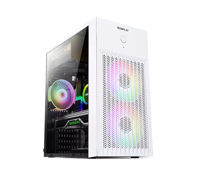 Inplay Lite X220 White, PC Case, With 2 RGB Fans – PC4Me One Stop ...