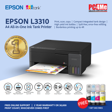 Epson EcoTank L3310 A4 All-in-One Ink Tank Printer