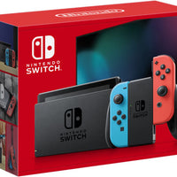 Nintendo Switch with Neon Blue and Neon Red Joy - Con