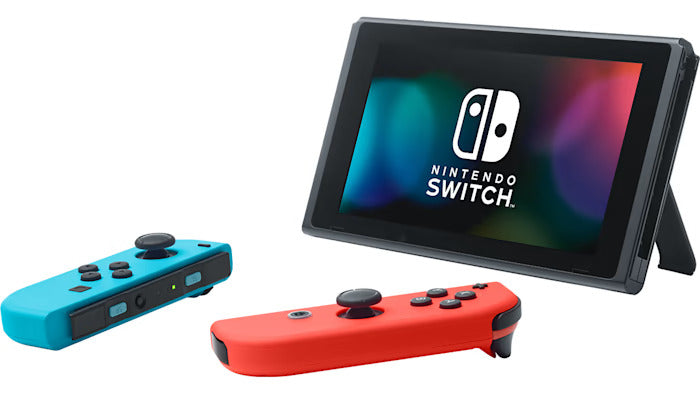Nintendo Switch with Neon Blue and Neon Red Joy - Con