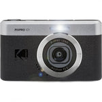 Kodak PIXPRO C1 Digital Camera 13MP 26mm f/2 Wide-angle Fixed Lens with 4x Digital Zoom Built-in Flash FHD 1080p 60fps Video Recording Rechargable Battery in Black