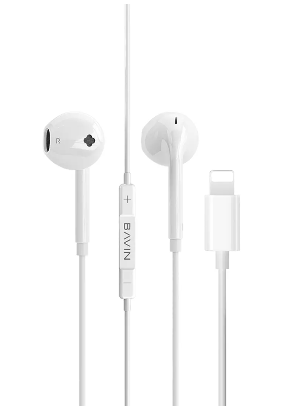 Bavin H-I-HX833 White Lightning Earphones