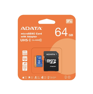 Adata AUSDX64GUICL10A1-RA1 MicroSDHC 64GB