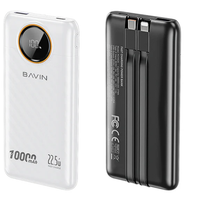 BAVIN PC1152 10000mAh 22.5W Fast Charging Powerbank w/ LED Display & Built-in Cable