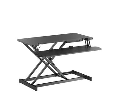 Brateck DWS37-01 Gas Spring Sit-Stand Desk Converter with Keyboard Tray Tabletop Workstation