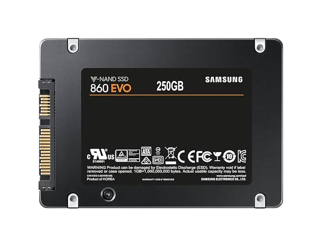 Samsung MZ-76E250BW 860 Evo Series 250GB SSD Black